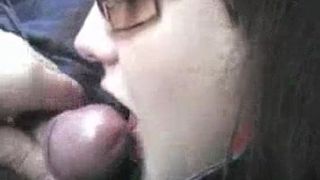 Car blowjob for the very first time